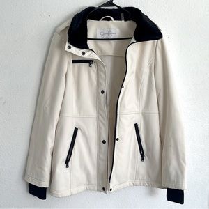 Jessica Simpson Cream/Black Jacket Size Medium
